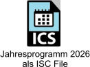 Jahresprogramm 2026 als ISC File